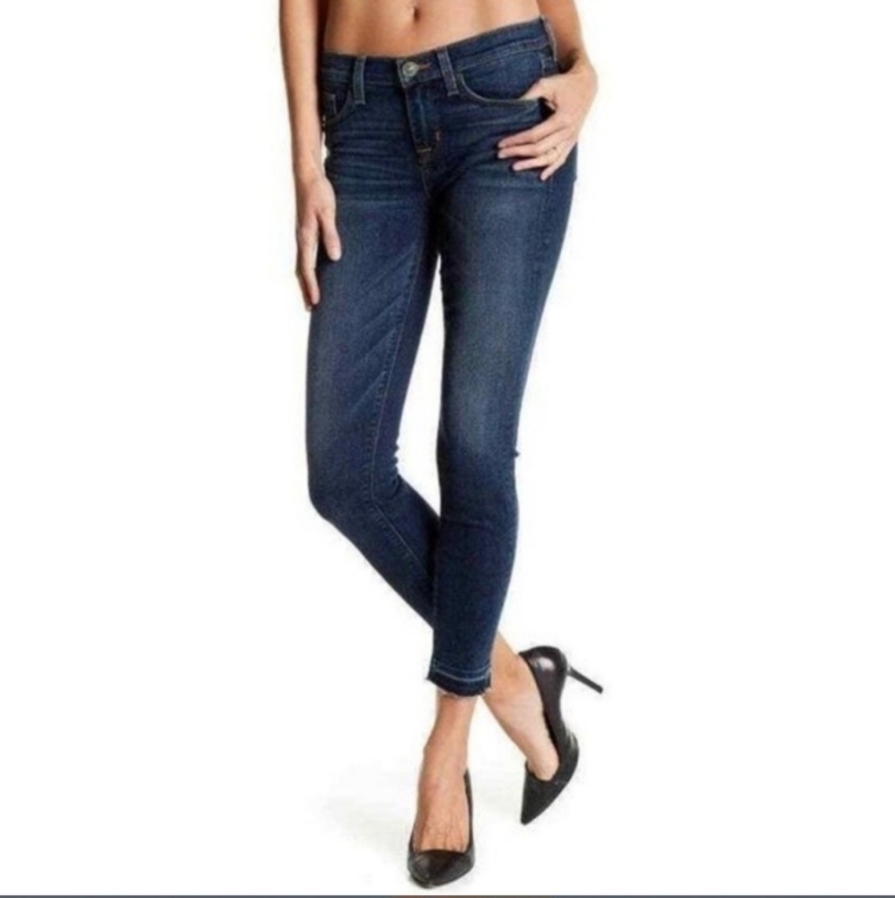 Hudson Krista Ankle Super Skinny Jeans w/Raw Hem